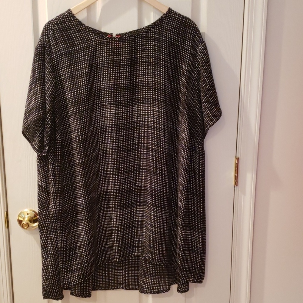 Black and White Blouse